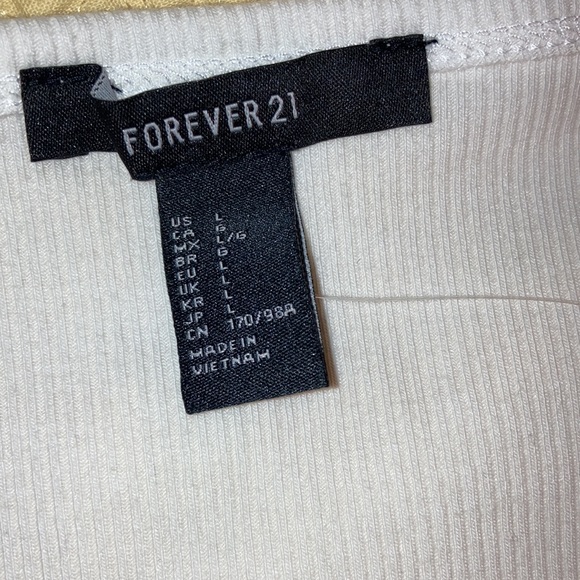 NWT juniors Forever 21 Long Sleeve Crop Top - Picture 2 of 4